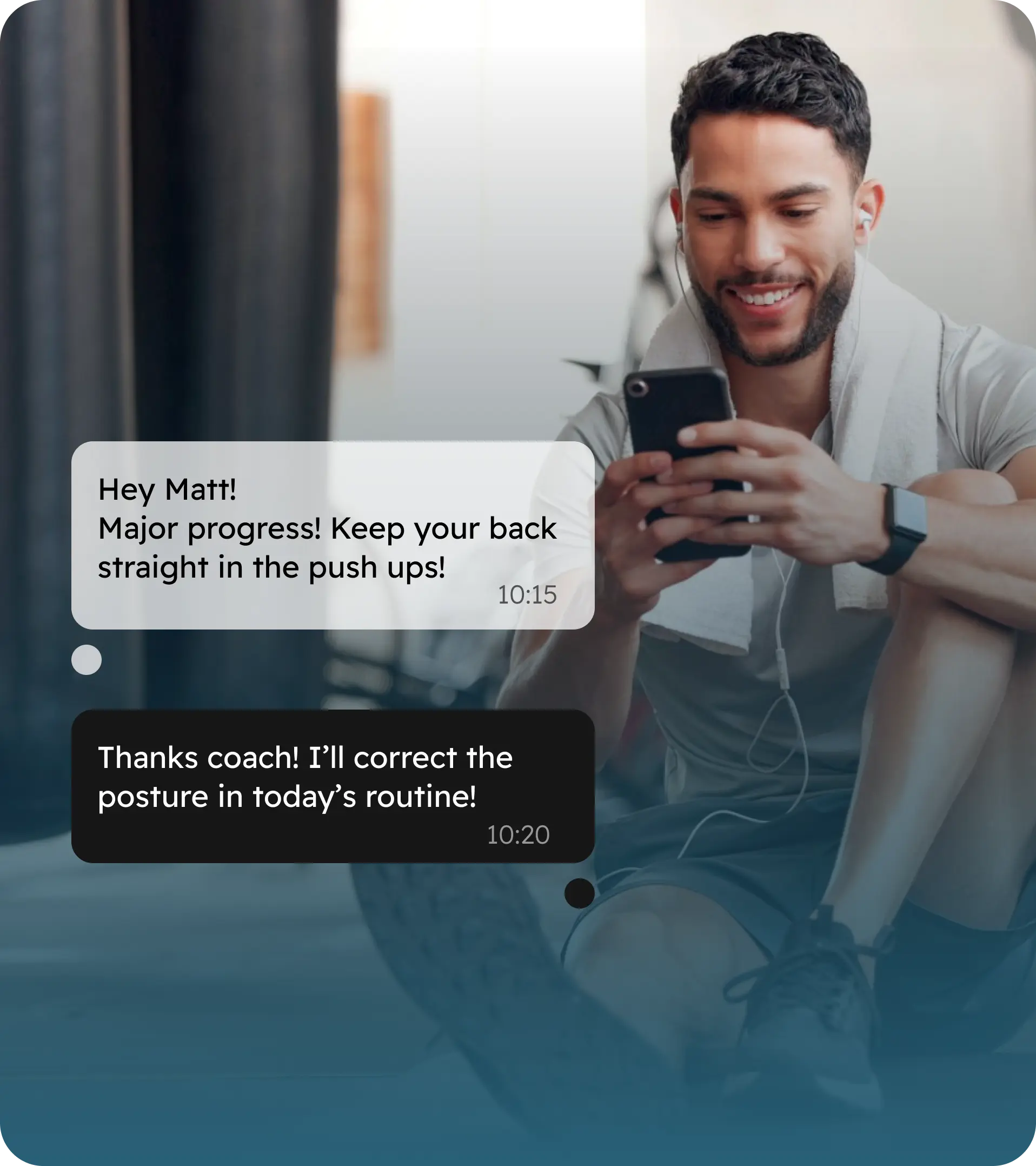 AI correct exercises in real time